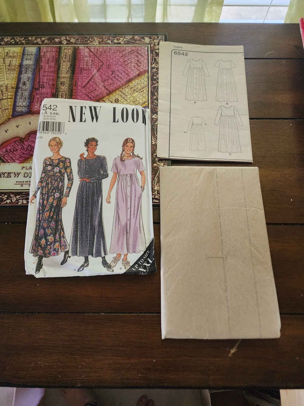 New Look Maxi Dress Pattern in Floral, Black, and Lilac
